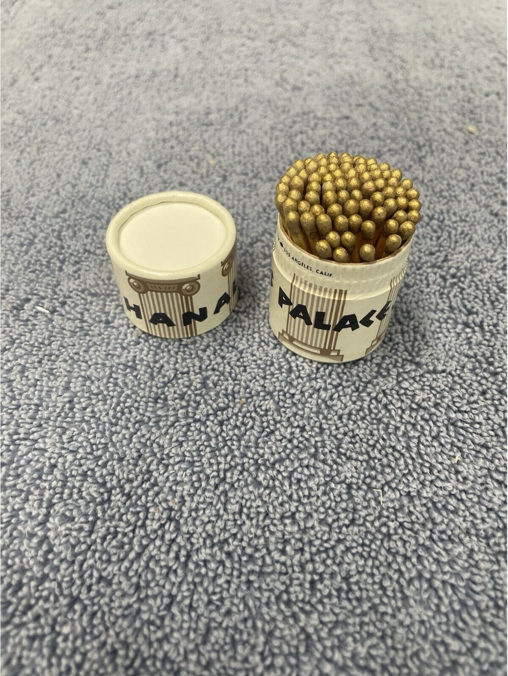 Vintage Caesars Palace Casino Matches Las Vegas Bacchanal Gold Tip Matches Tube